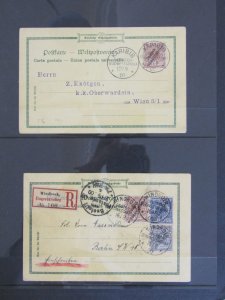 GERMANY - COLONIES South West Africa: Two PPC's one with - 70766