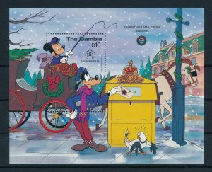 [22353] Gambia 1986 Disney Characters post christmas mail MNH