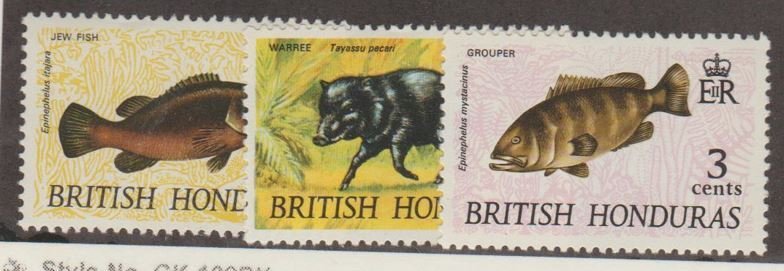 British Honduras Scott #214-215-216 Stamp - Mint Set