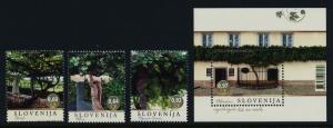 Slovenia 1034-7 MNH Grapevines, Architecture