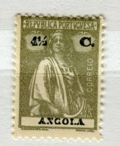 PORTUGUESE ANGOLA; 1920s early Ceres issue fine Mint hinged 4.5c. value