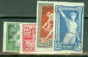 KZ: France 198-201 MNH CV $125