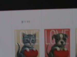 ​UNITED STATES-2022-FOREVER LOVE CAT & DOG MINISHEET OF 20 MNH-VERY FINE