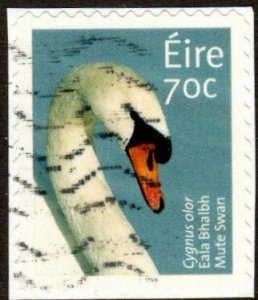 Ireland 2076 - Used - 70c Mute Swan (2015) (cv $1.60)