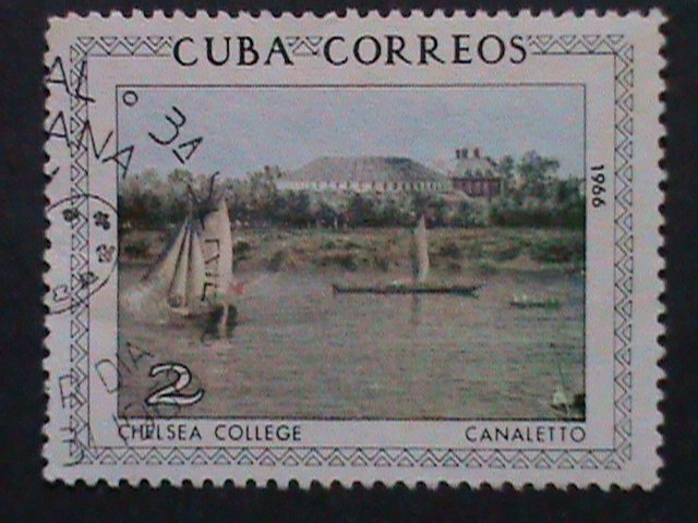 ​CUBA-1964-66 VERY OLD CUBA STAMPS-FAMOUS PAINTINGS-NATIONAL MUSEIUM- USED-VF