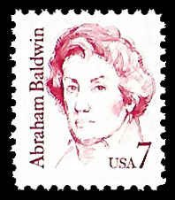 PCBstamps   US #1850 7c Abraham Baldwin, MNH, (8)