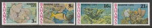 1977 Bahamas - Sc 406-9 - MNH VF - 4 single - Sea life