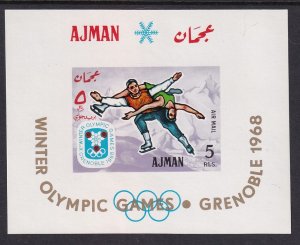 Ajman MI 207 BL 18 Winter Olympics Souvenir Sheet MNH VF