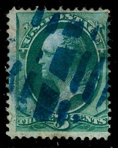 U.S. BANKNOTE CANCELS 158  Used (ID # 68232)