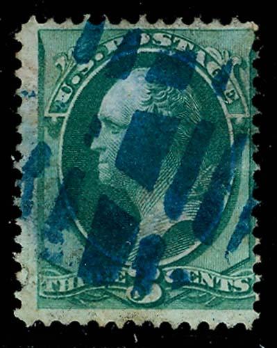 U.S. BANKNOTE CANCELS 158  Used (ID # 68232)