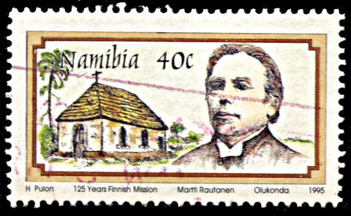 Namibia 783, used, 125th Anniversary of Finnish Mission