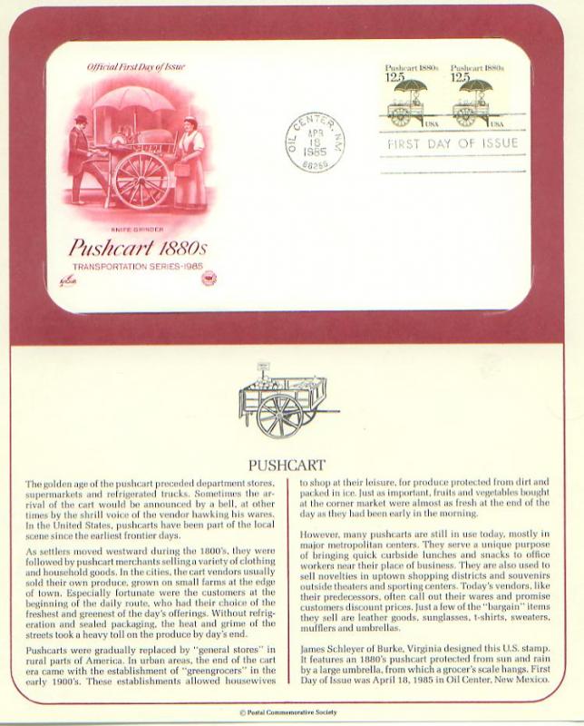 Pushcart, FDC (USHFDC2133)