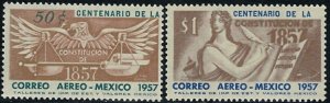 Mexico C239-40 MNH 1957 complete set