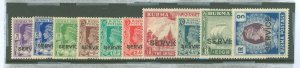 Burma (Myanmar) #O15-O24v Mint (NH)