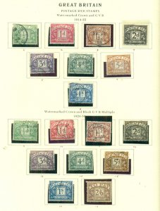 GREAT BRITAIN #J1-112, Postage Due collection, Mint & Used, Scott $736.40