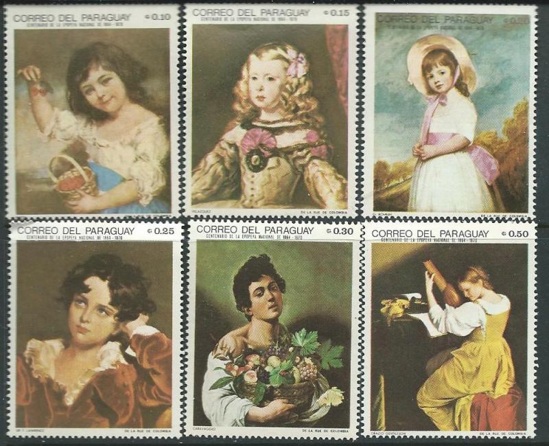 Paraguay #1099-1104 Art Series CV.$ 1.75