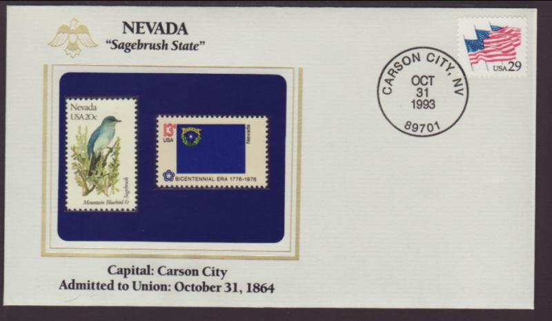 US Nevada State Flag,Bird and Flower Cover BIN