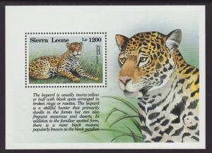Sierra Leone 1655 Leopard Souvenir Sheet MNH VF