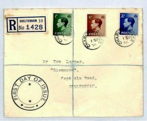 GB KEVIII Cachet FDC 1936 Relevant *CHARLTON KINGS* CDS Glos{samwells-covers}CV3