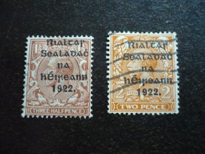 Stamps - Ireland - Scott# 15-16 - Used Part Set of 2 Stamps