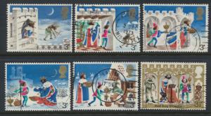 Great Britain SG 943 - SG 948  - Used  set of 6  - Christmas 1970