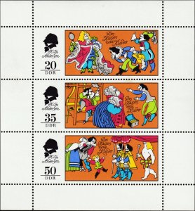 East Germany DDR 1975 MNH Stamps Mini Sheet Scott 1696a Andersen Fairy Tales