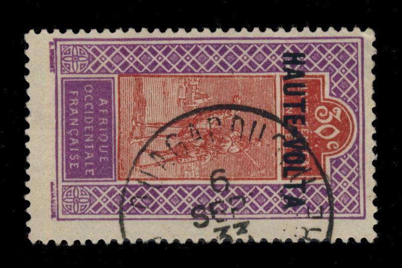 HAUTE-VOLTA - 1933 - CAD DOUBLE CERCLE OUAGADOUGOU / COTE-D'IVOIRE SUR N°29