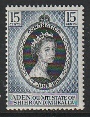 1953 Aden (Quaiti) - Sc 28 - MH VF - 1 single - Coronation