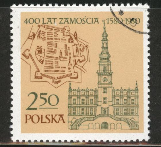 Poland Scott 2384 Used CTO favor canceled Zamosc 1980