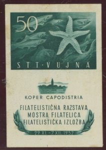 Yugoslavia/Trieste (Zone B) #65a Mint (NH) Souvenir Sheet