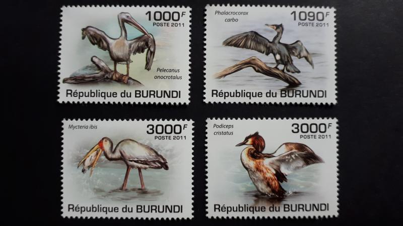 Burundi 2011. - Birds ** MNH complete set (perforated)