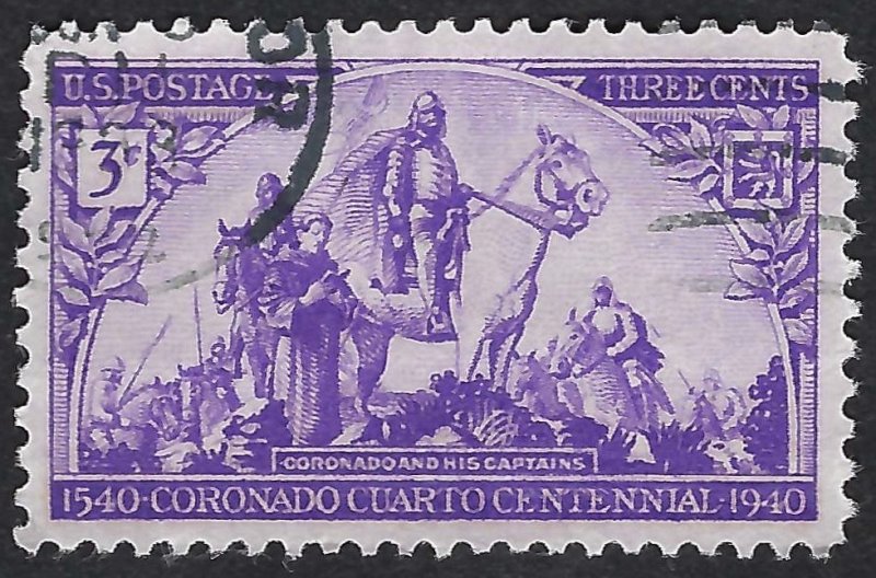 United States #898 3¢ 400th Anniversary of Coronado Expedition (1940). Used.