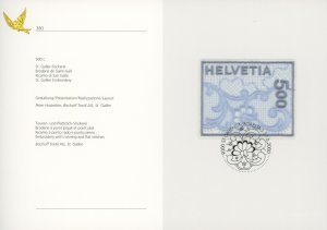 Switzerland 1075 PTT Presentation Booklet FDC cancel (002743 346)