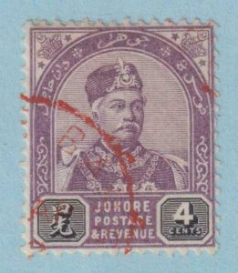 MALAYA - JOHORE 21  USED - NICE RED CANCEL - NO FAULTS VERY FINE! - MUQ