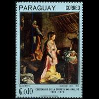 PARAGUAY 1967 - Scott# 1008 Barocci Painting 10c NH