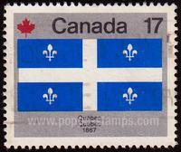 Canada #822 Used - 1979 17c. - Flags