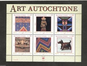 2003 United Nations SC #405 ART AUTOCHTONE mnh Souvenir sheet