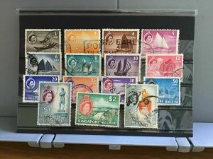 Singapore used values to 5 dollars   stamps R27130 