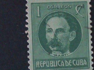 ​CUBA-1917-SC#264 JOSE MARTI- MNH VF 107 YEARS OLD WE SHIP TO WORLDWIDE.