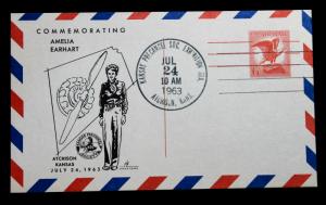 US #UXC4 Postal Card  Atchison Kansas Precancel Society July 24 1963.