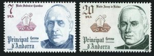 Andorra Sp 132-133 two serts, MNH. Michel 144-145. Bishops of Urgel 1981.