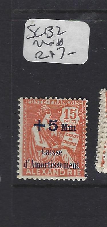 FRANCE OFFICES IN EGYPT (P1808B)  ALEXANDRIA SC B2   MNH