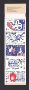 Sweden   #1521a-1525a   MNH  1984   booklet  Nobel prize winners