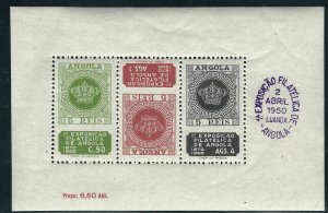 Angola 330a S/S MNH F/VF 1950 SCV $40.00