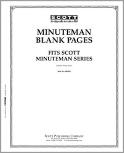 New Scott Minuteman Postage Stamp Collection Album Blank Pages - Pack of 20