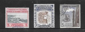 Colombia Mixture #Z54 10 Cent Lot.