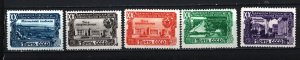 RUSSIA/USSR 1949 TADZHIK SSR SET OF 5 STAMPS MNH