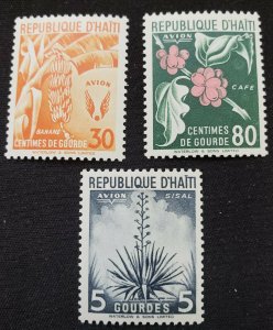 Haiti 1951 MNH Plants Coffee Banana Sisal