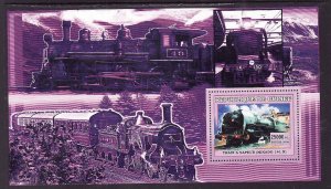 Guinea- 9id7-unused NH sheet-Trains-Locomotives-2006-