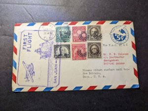 1929 USA Airmail FAM 6 First Flight Cover FFC Miami FL to New Britain CT
